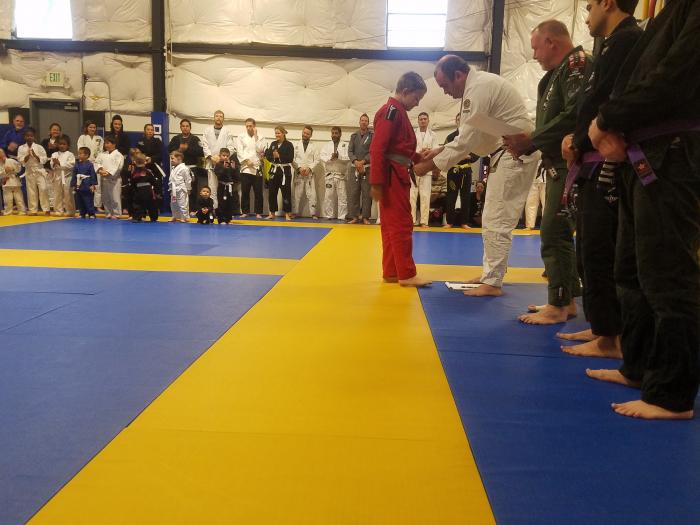 Gray belt · November 17, 2018 · Promoted by Hans Thompson