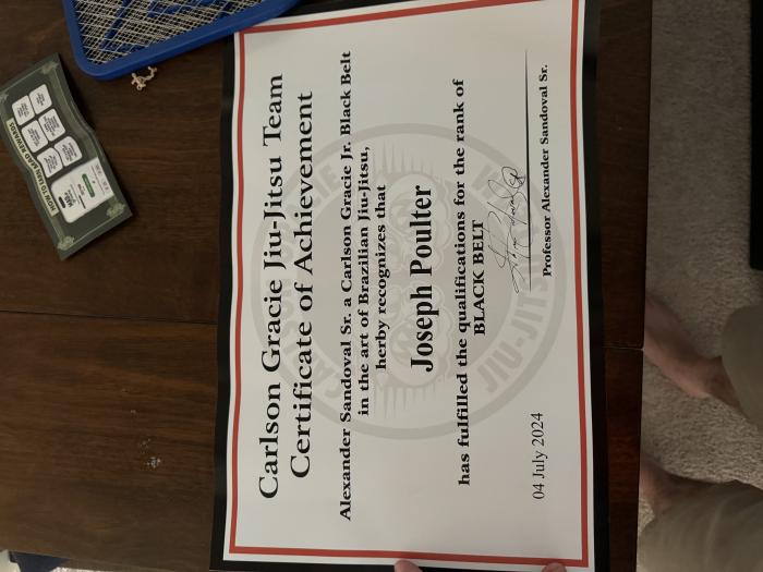 Black belt · July 4, 2024 · Promoted by Alejo Sandoval