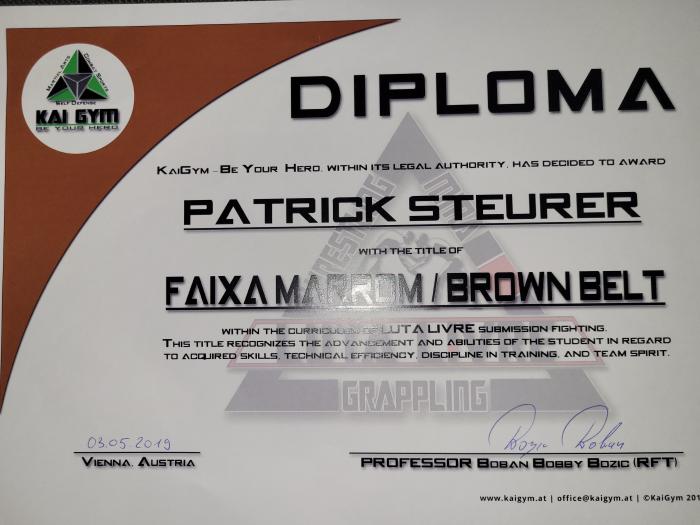 Brown belt · May 3, 2019 · Promoted by Boban Bobby Bosic