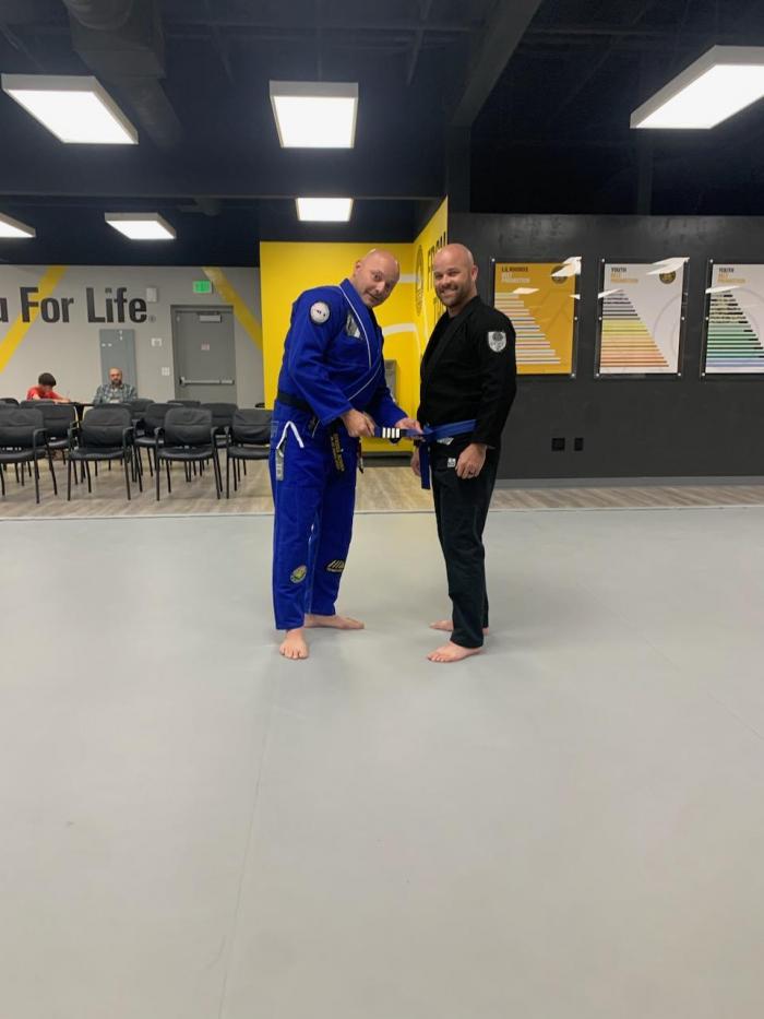 Blue 4th stripe promotion photo