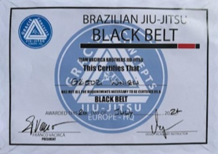 Black belt · July 20, 2024 · Promoted by Peter Angerer