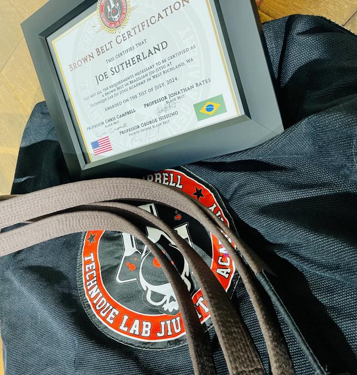 Brown belt · July 31, 2024 · Promoted by Georg Hissung