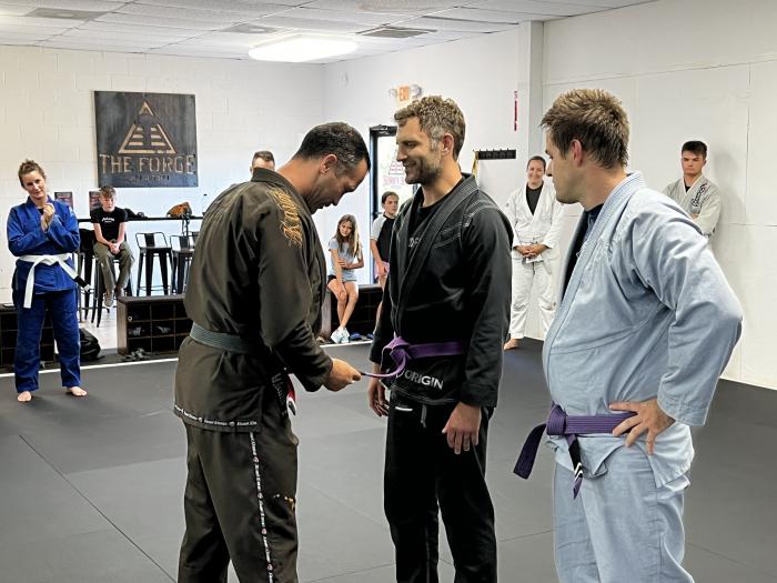 Purple belt · June 5, 2023 · Promoted by Jason Doucette