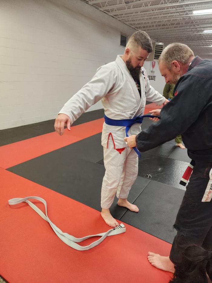 Blue belt · October 6, 2023 · Promoted by Jason Bebber