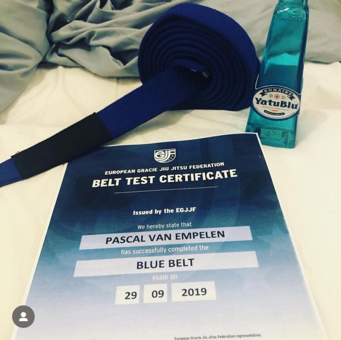 Blue belt · September 29, 2019 · Promoted by Christiaan Elderson