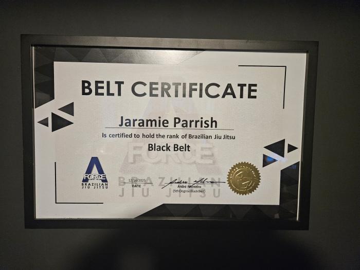 Black belt · December 16, 2023 · Promoted by Jake Fox