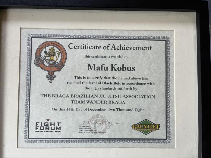 Black belt · December 14, 2008 · Promoted by Wander Braga