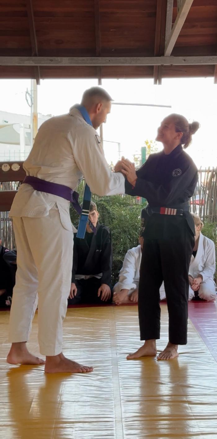 Purple belt · August 17, 2024 · Promoted by Michelle Nicolini