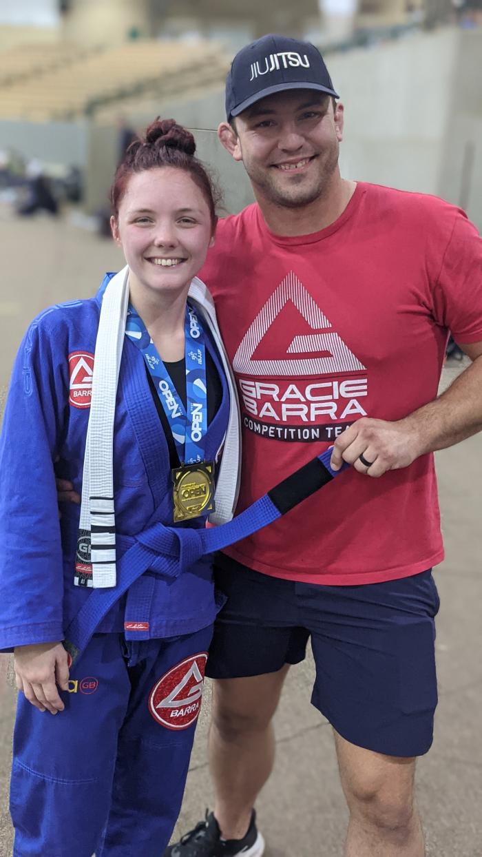 Received my blue after winning gold at IBJJF Nashville.