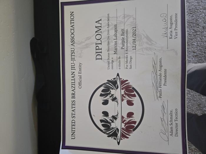 Purple belt · December 4, 2021 · Promoted by Paulo Fernando Agusto