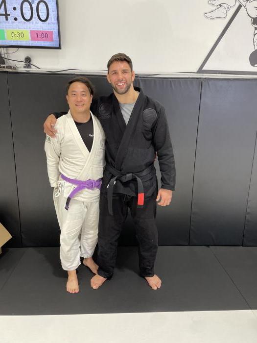Me and Marcus “Buchecha” Almeida at the Checkmat Hq Seminar 5/11/24
