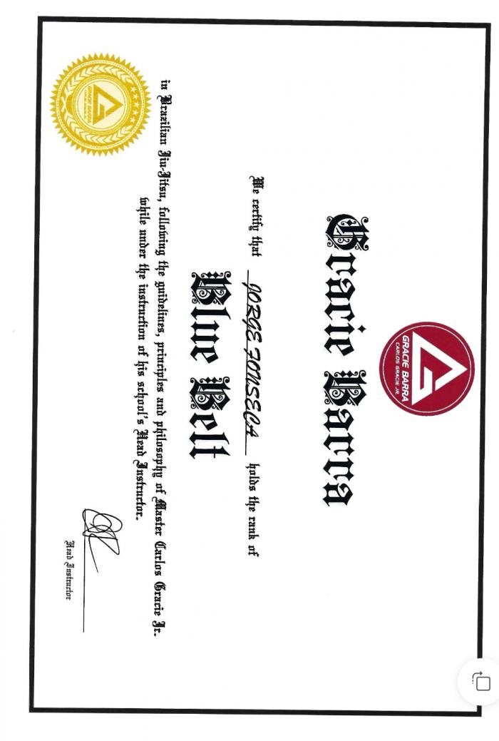 Blue belt · December 15, 2018 · Promoted by Erik Darnott