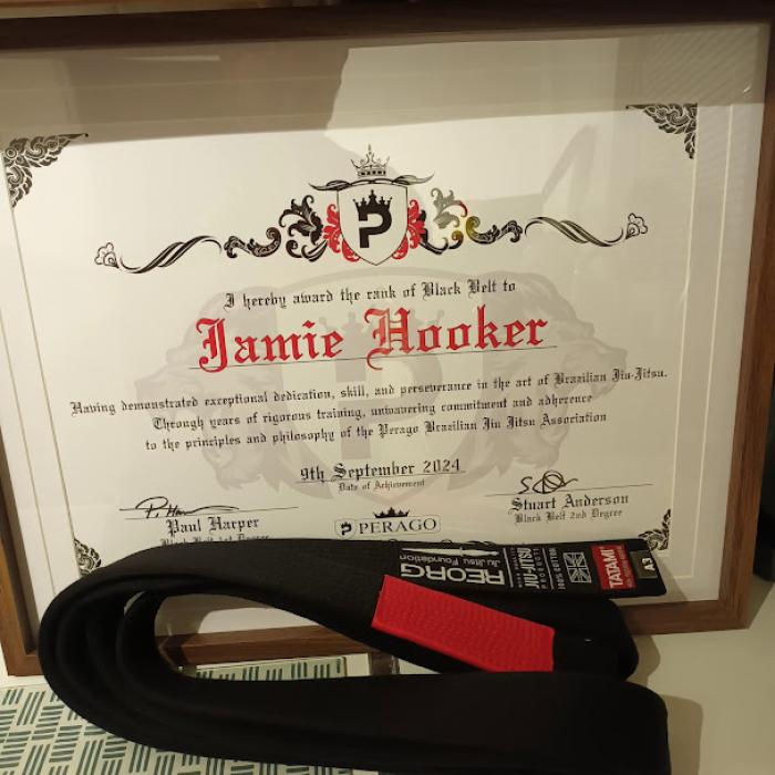 Black belt · September 9, 2024 · Promoted by Paul Harper
