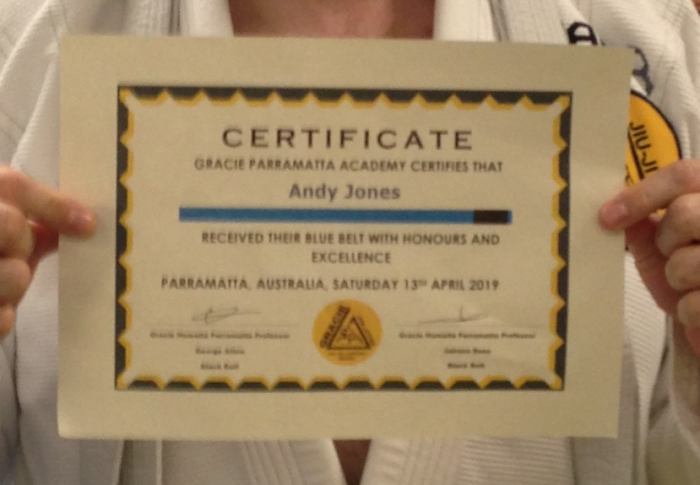 Blue belt · April 13, 2019 · Promoted by George Atton