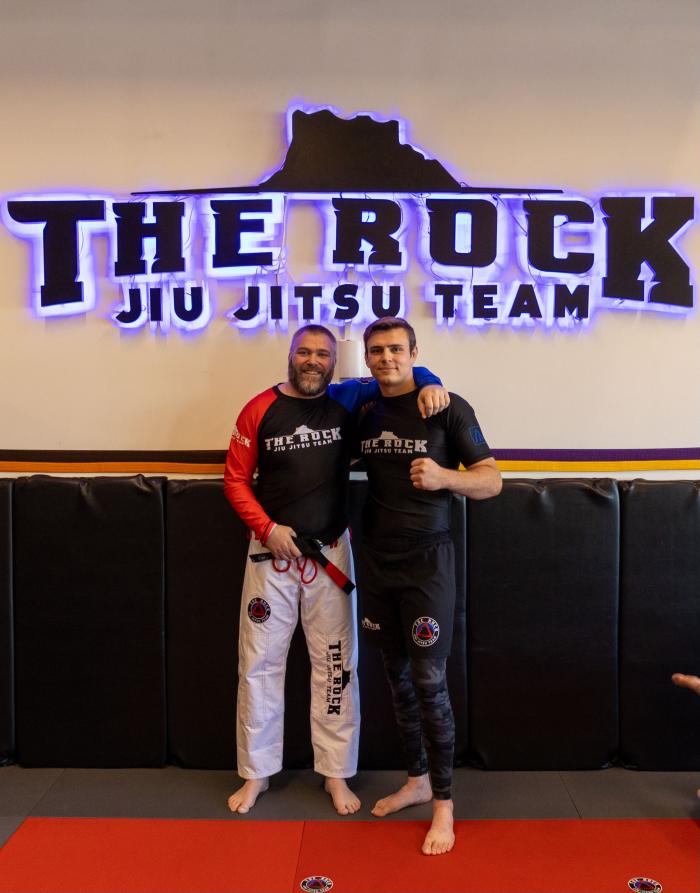 My professor and I after my promotion