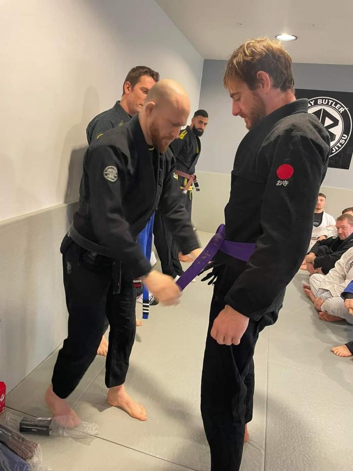 Purple belt · December 16, 2023 · Promoted by Jay Butler