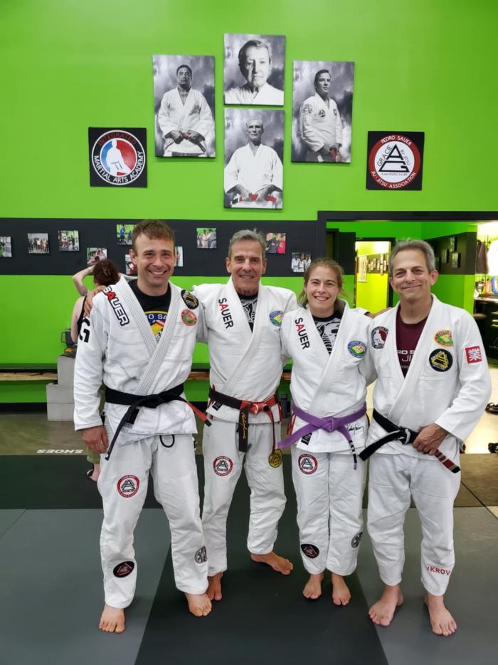 My lineage. Professor Mark Cukro and THE Professor, Master Pedro Sauer