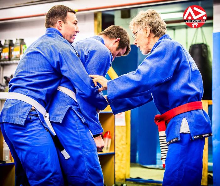 Training with Reyson Gracie in 2017 (I think)