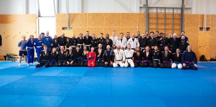Group picture after purple belt promotion