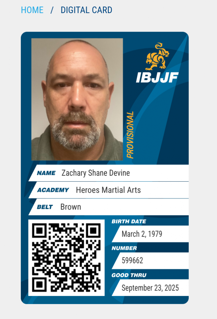 Brown belt · September 21, 2024 · Promoted by Alan "Gumby" Marques