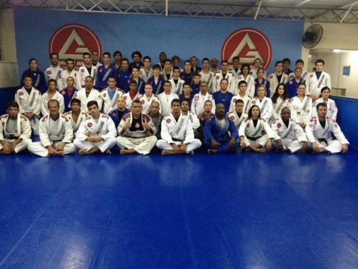 At the original GB Academy as a white belt in Barra Tijuca in Rio.