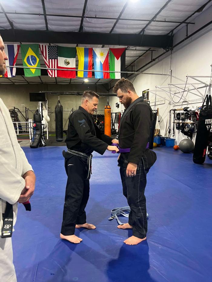 Purple belt · September 25, 2024 · Promoted by Matt Smith