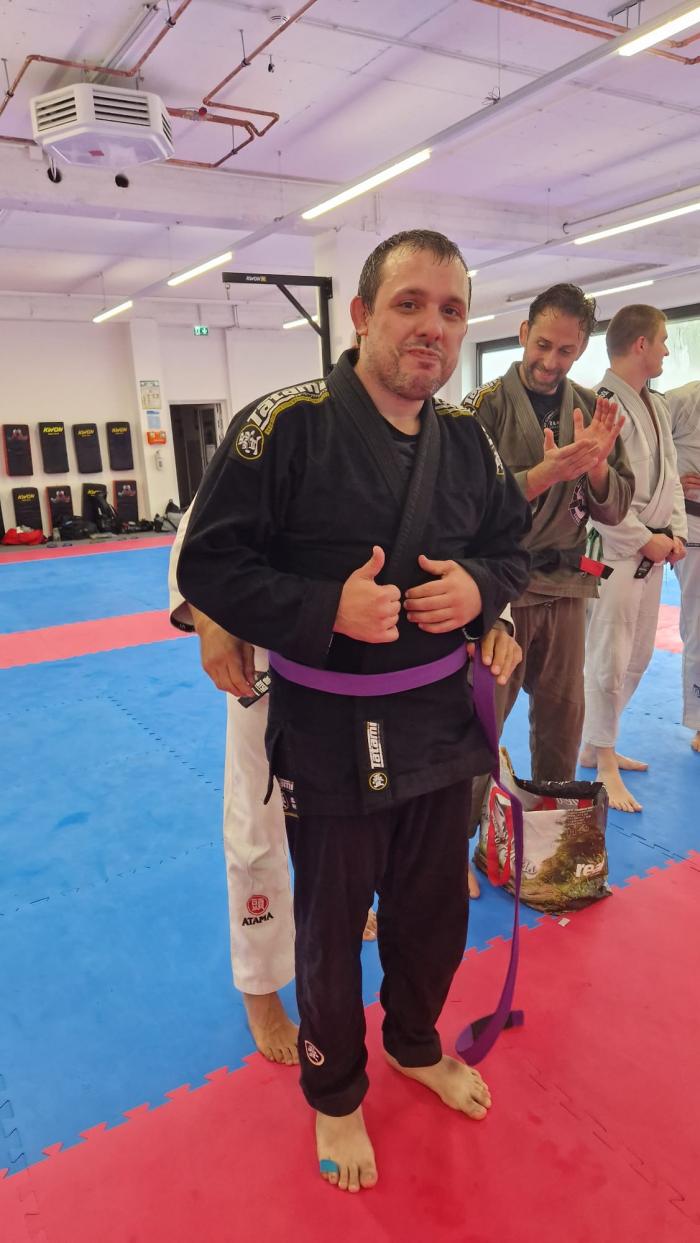 Purple belt · September 29, 2024 · Promoted by Stephan Van Wichelen