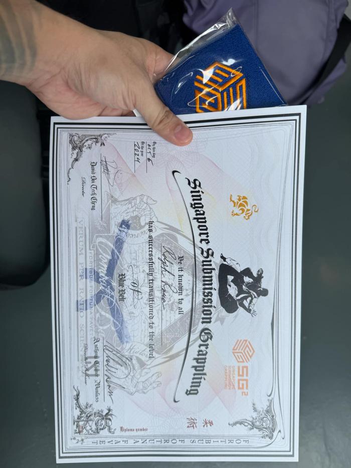 Blue belt · October 5, 2024 · Promoted by Chance Wanlass