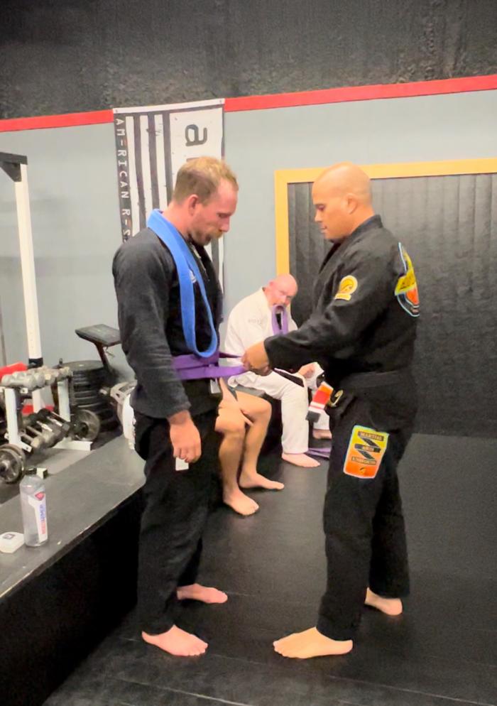 Purple belt · October 16, 2024 · Promoted by Anthony Cruz