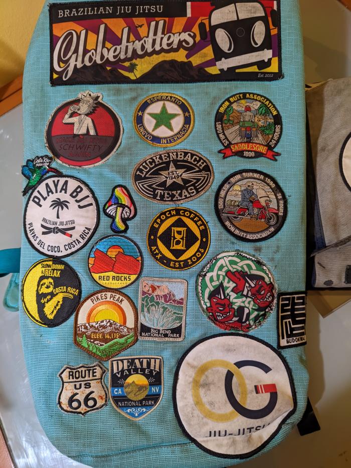 The original backpack I lived out of for my first two globetrotters camps and euro-trip.