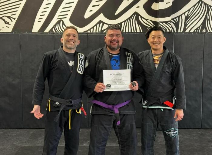 Purple belt · April 27, 2024 · Promoted by Phillipe Gentry