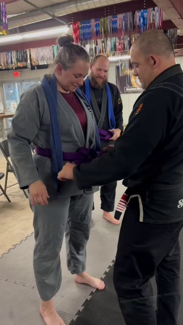 Purple belt · October 24, 2024 · Promoted by Coy Clements