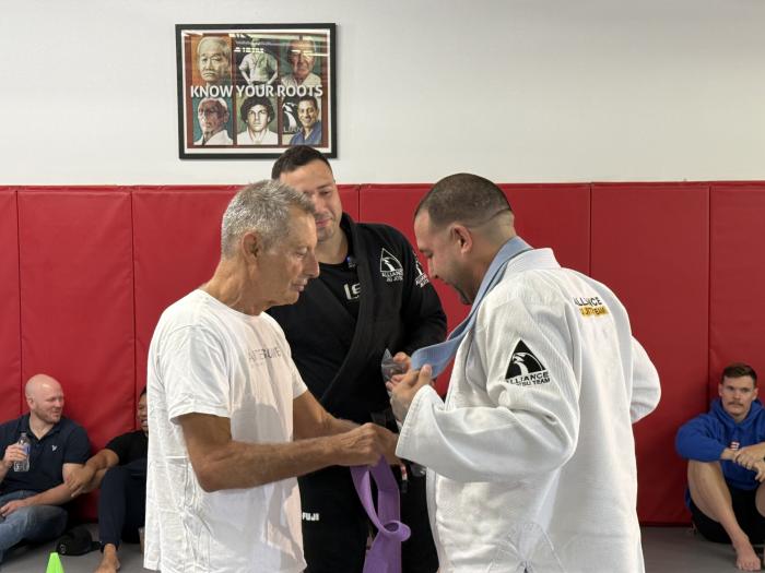Purple belt · October 26, 2024 · Promoted by Leo Nogueira