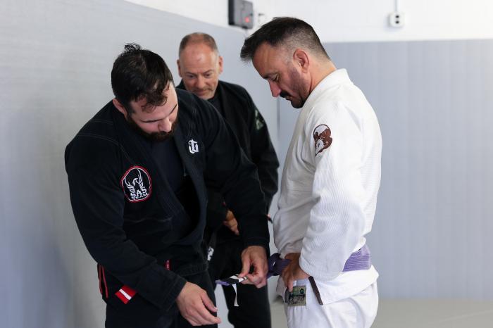 Purple belt · February 19, 2022 · Promoted by Pai Mei Da - Kyle Myers