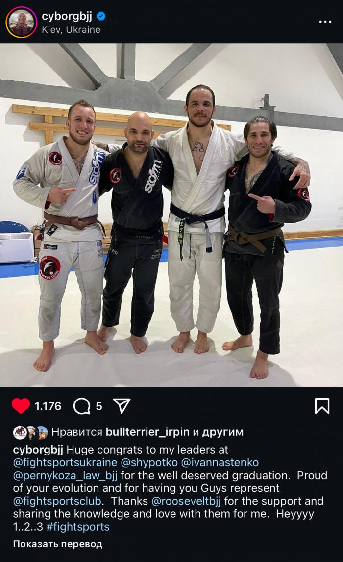 Brown belt · October 5, 2021 · Promoted by Roberto “Cyborg” Abreu