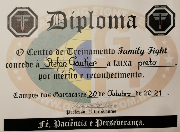 Black belt · October 20, 2021 · Promoted by Victor Santos Gomes, GFTEAM