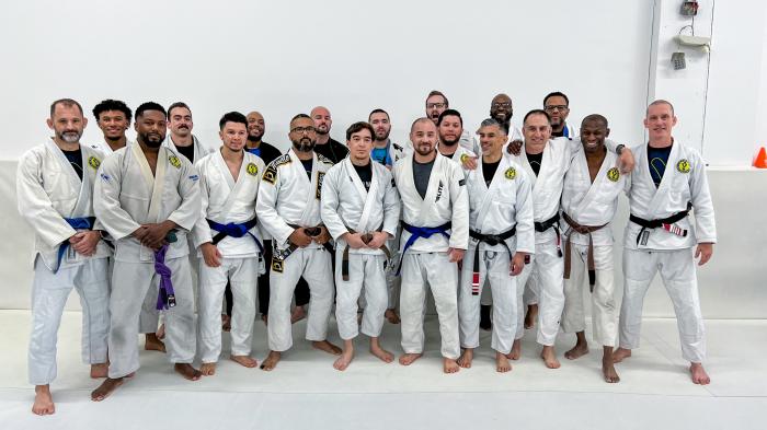 Some of the Yamasaki Academy, Woodbridge Va team after 2024 promotions ceremony.