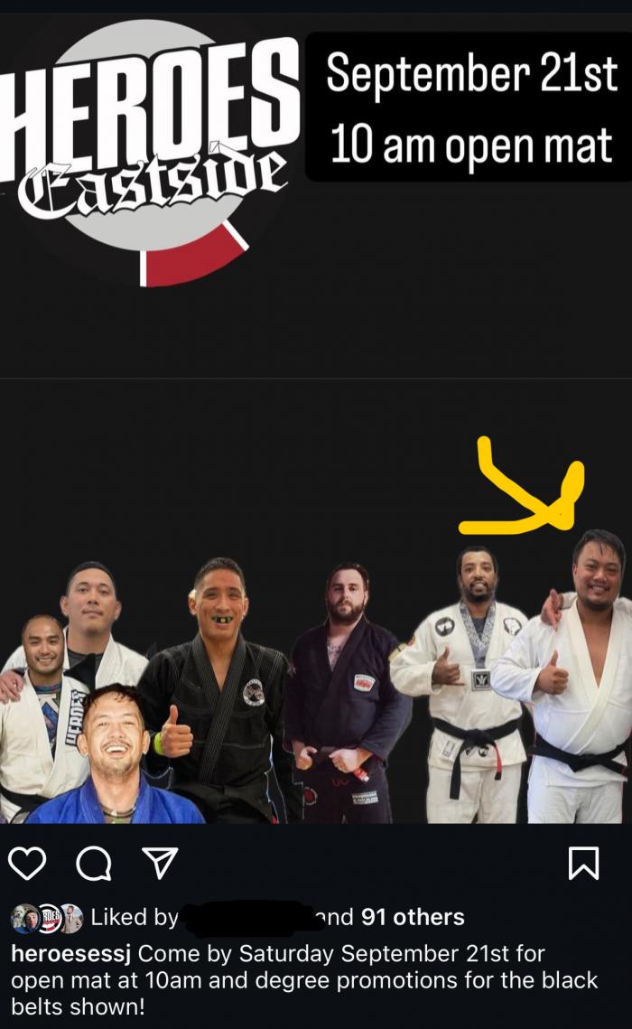 Black belt 1st degree · September 21, 2024 · Promoted by Alan Marques