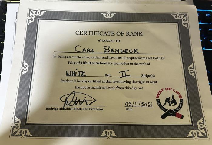 White belt · October 16, 2020