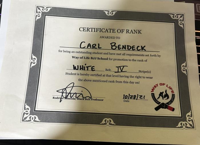 White belt · October 16, 2020