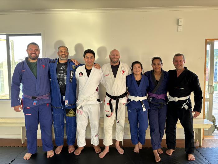Getting my Black belt from Professor Quentin Soloman