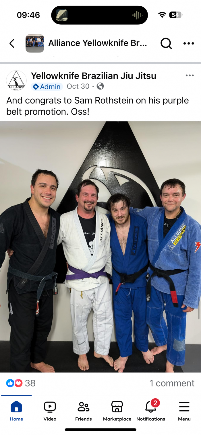 Purple belt · October 29, 2024 · Promoted by Mitchel Wiles
