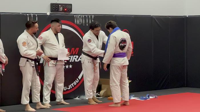 Purple belt · November 14, 2024 · Promoted by Carlos Diego Ferreira