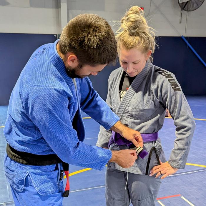Purple belt · July 22, 2023 · Promoted by Brian Bowers