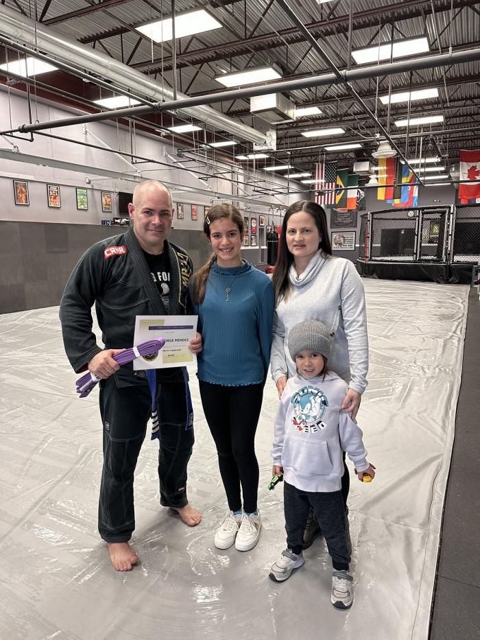 Purple belt · November 17, 2024 · Promoted by MRJJA