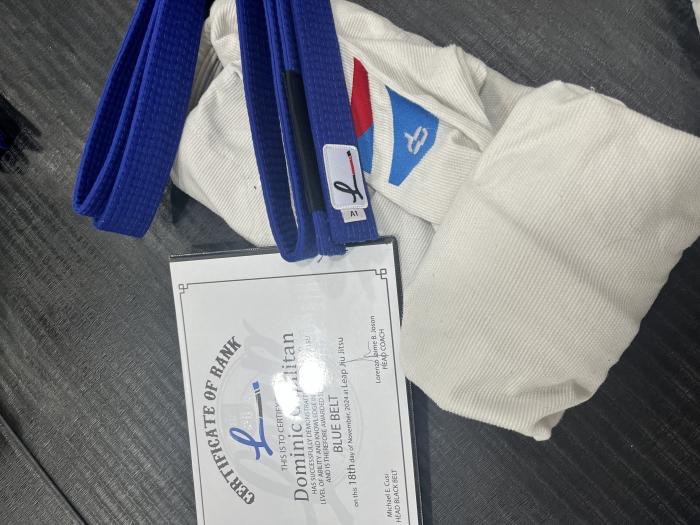 Blue belt · November 18, 2024 · Promoted by Lorenzo Joson