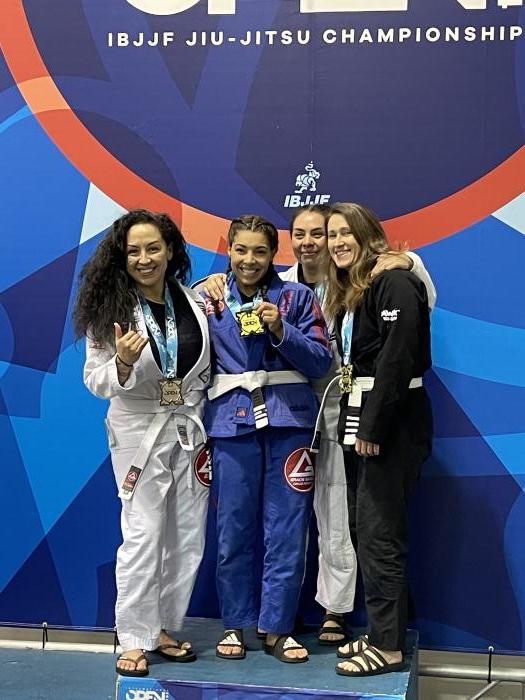me on the left with the other competitors at the IBJJF Atlanta open