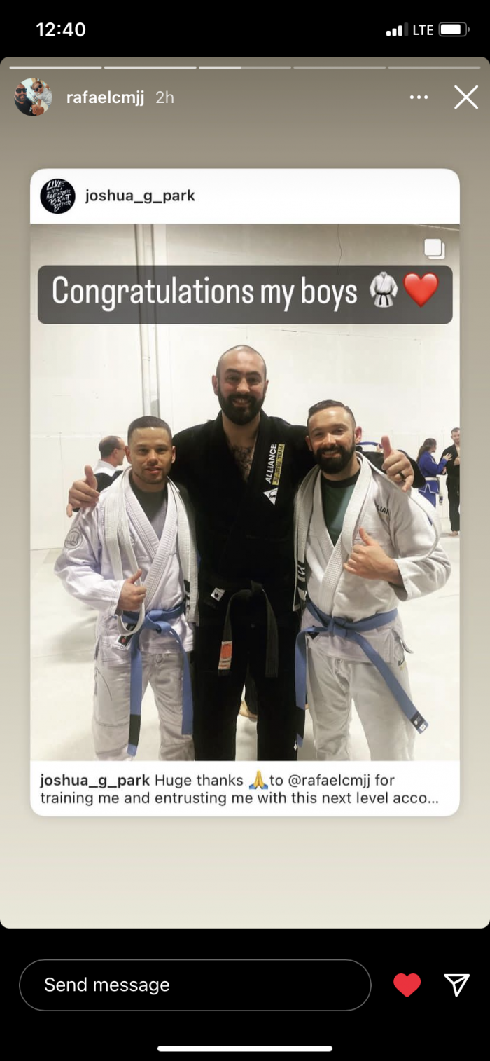 Blue belt · December 9, 2022 · Promoted by Rafael Jesus