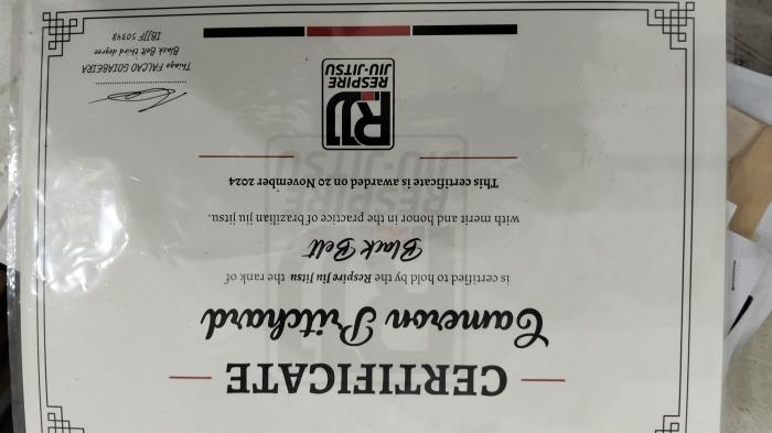 Black belt · November 22, 2024 · Promoted by Thiago Falcao Goiabeira