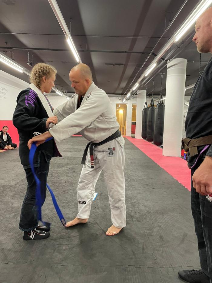 Blue belt · June 4, 2022 · Promoted by M. Peters